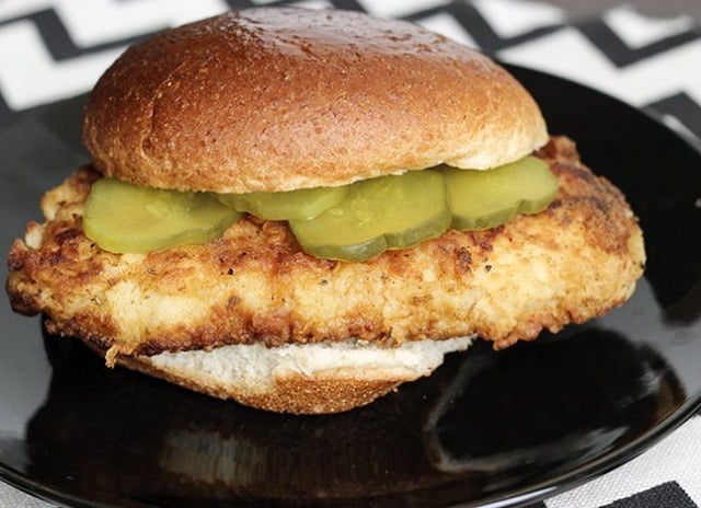 Image of a Copycat Chick Fil A Sandwich