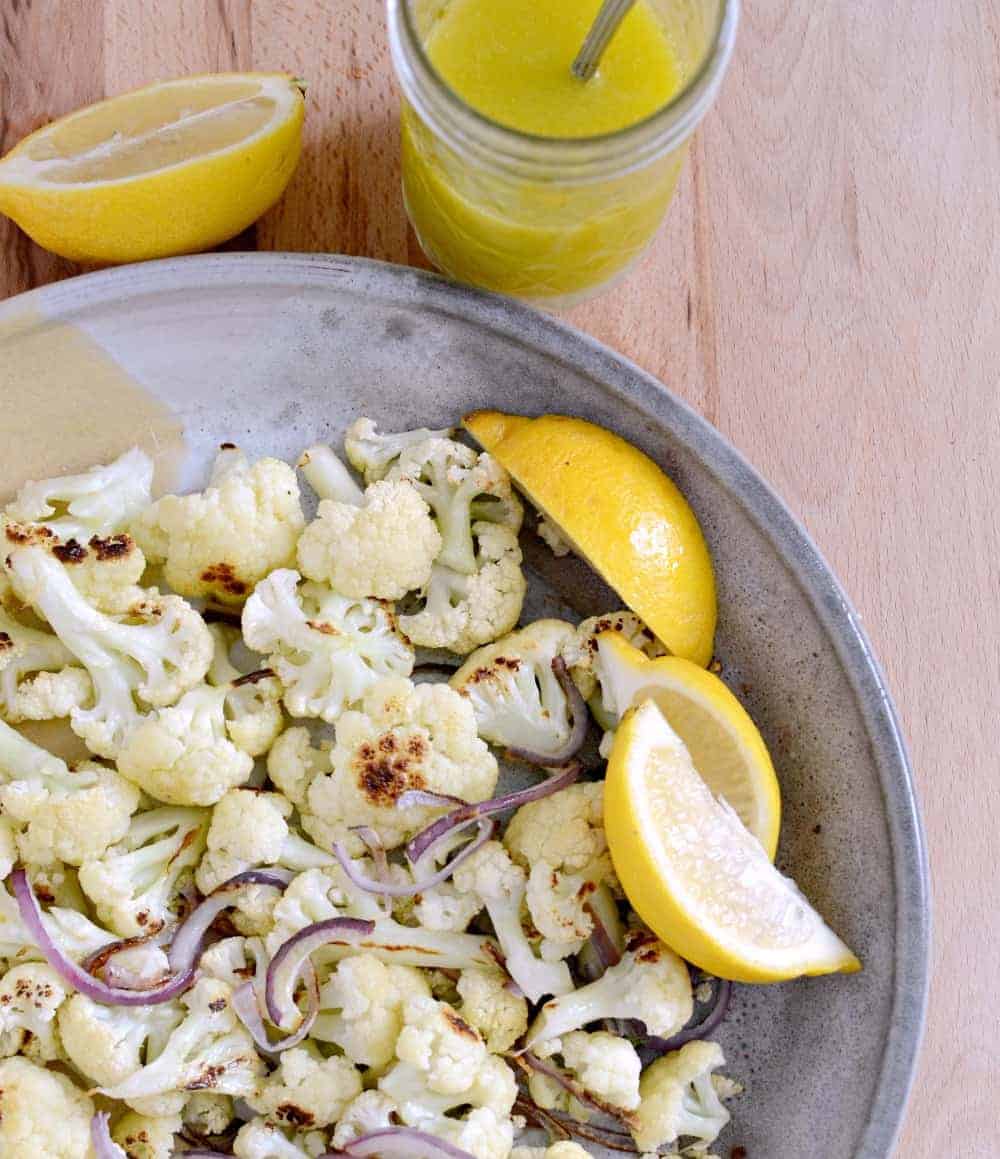 Roasted Cauliflower with Lemon Vinaigrette