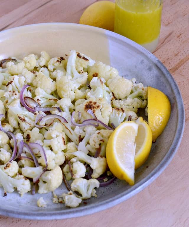Roasted Cauliflower with Lemon Vinaigrette