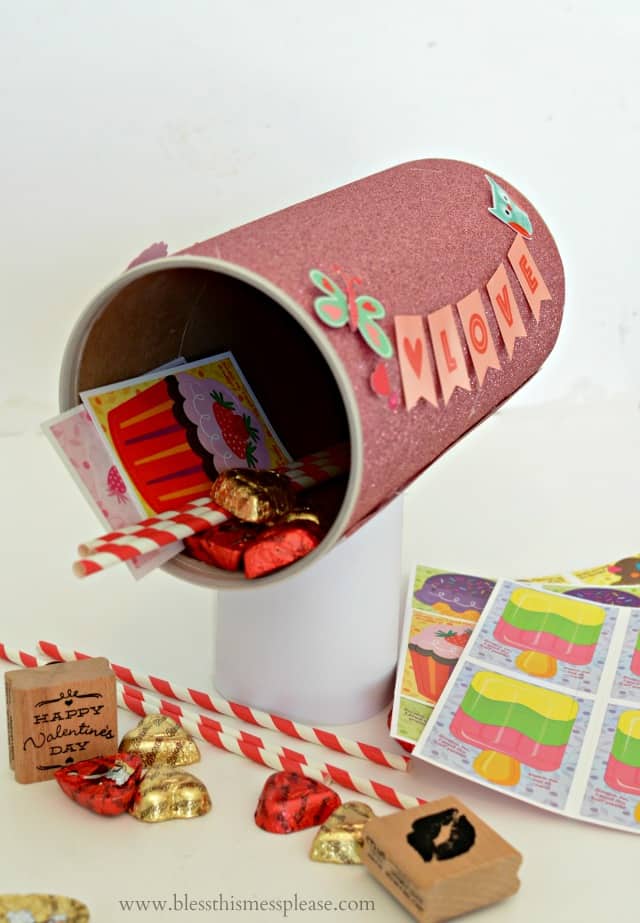 Valentine's Mailbox for the Whole Family fill it with love notes and little gifts for each other all month long!