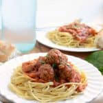 This Spinach and Mushroom Marinara is simple, comes together really quickly, and the results are delicious! Serve it with or without meatballs.