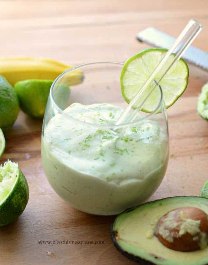 Healthy key lime pie smoothie