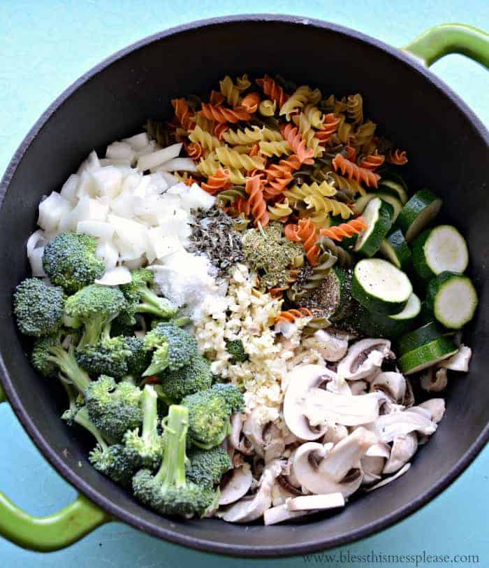 One Pot Dinner - One Pot Pasta Primavera