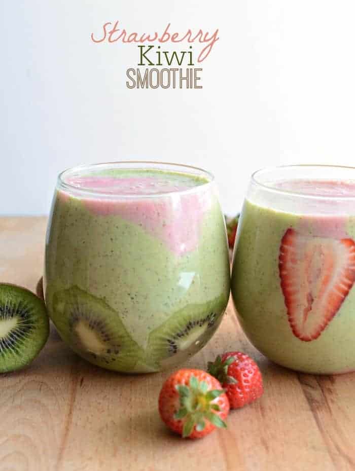 Healthy Strawberry Kiwi Smoothie recipe