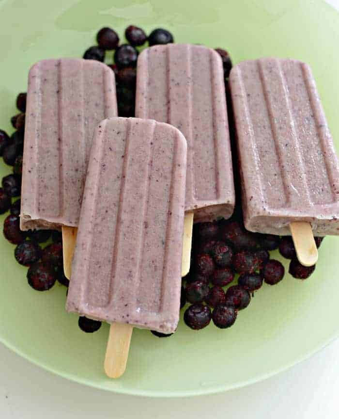Homemade Blueberry Chia Popsicles your kids will love (and you will too!)