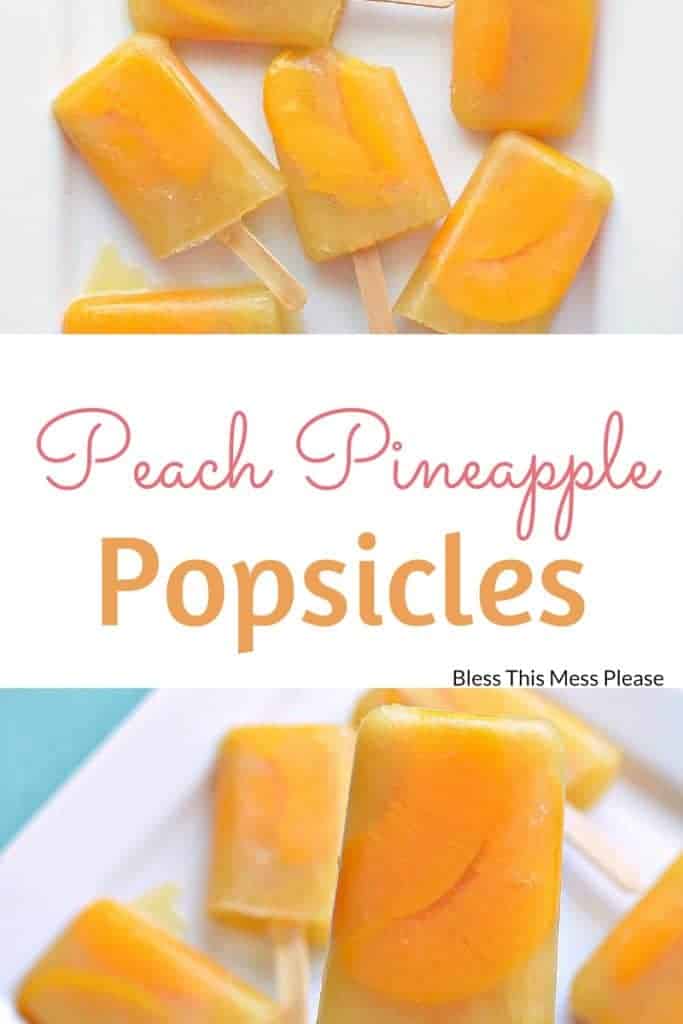 Image of Peach Pineapple Popsicles