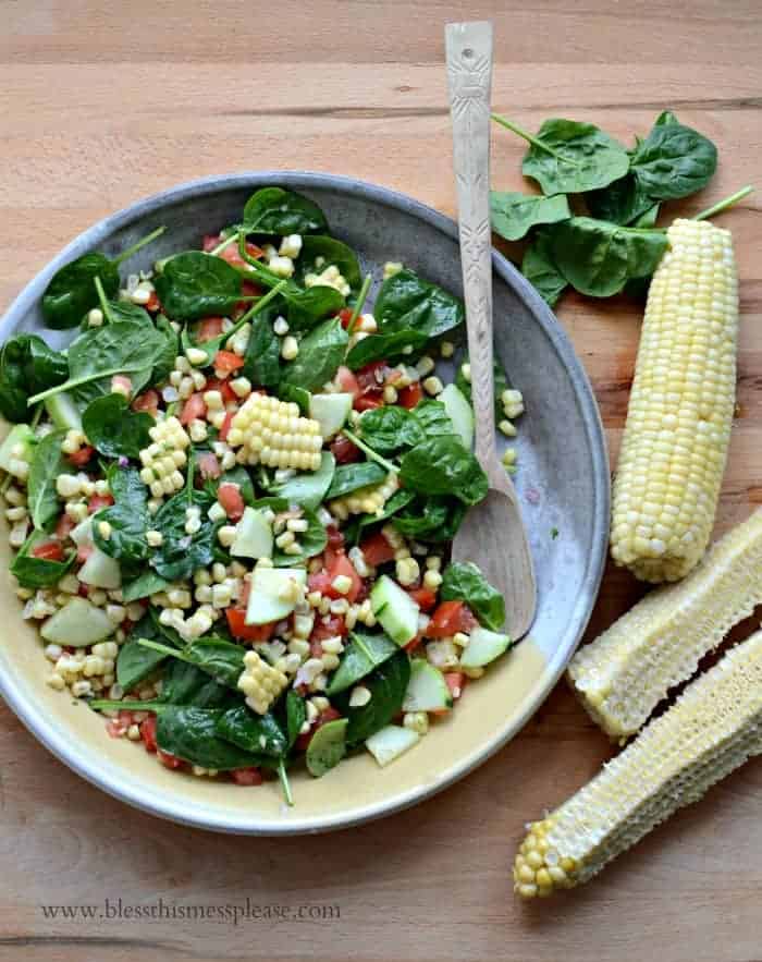 Sweet and Simple Fresh Corn Salad