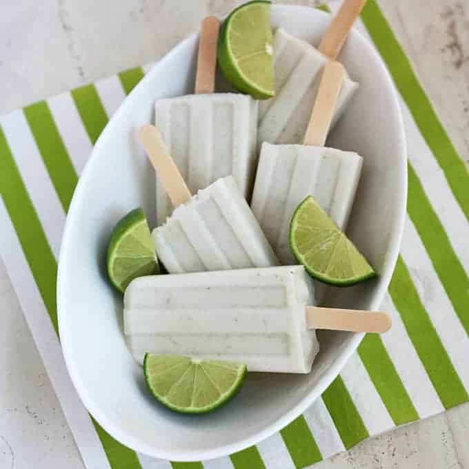 Image of Lime in the Coconut Popsicles