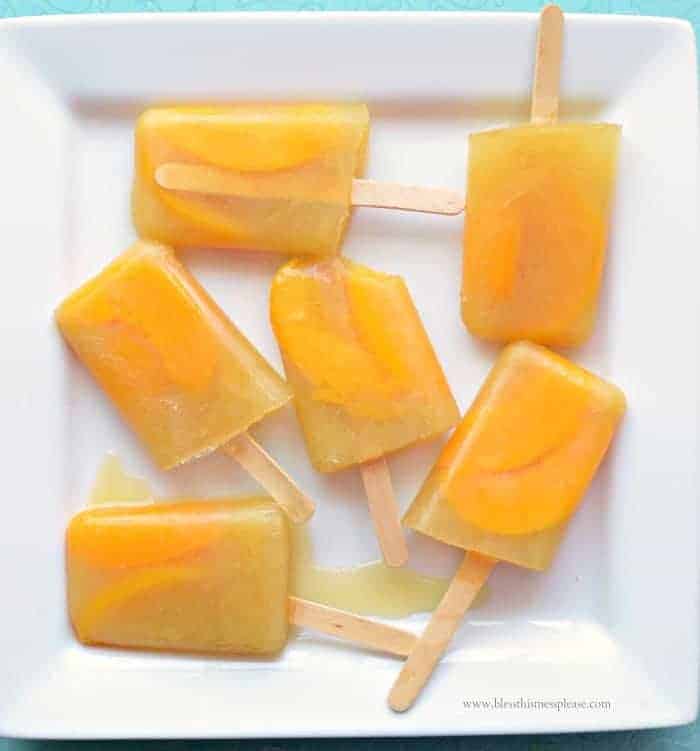 Image of Perfect Peach Popsicles