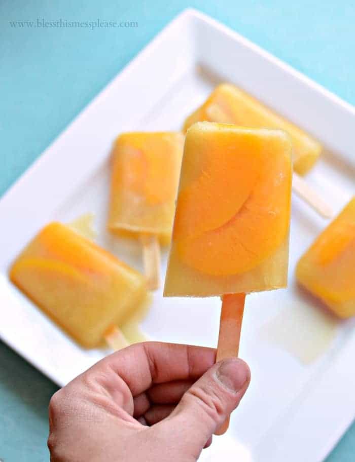 Quick and Easy Peach Pineapple Popsicles
