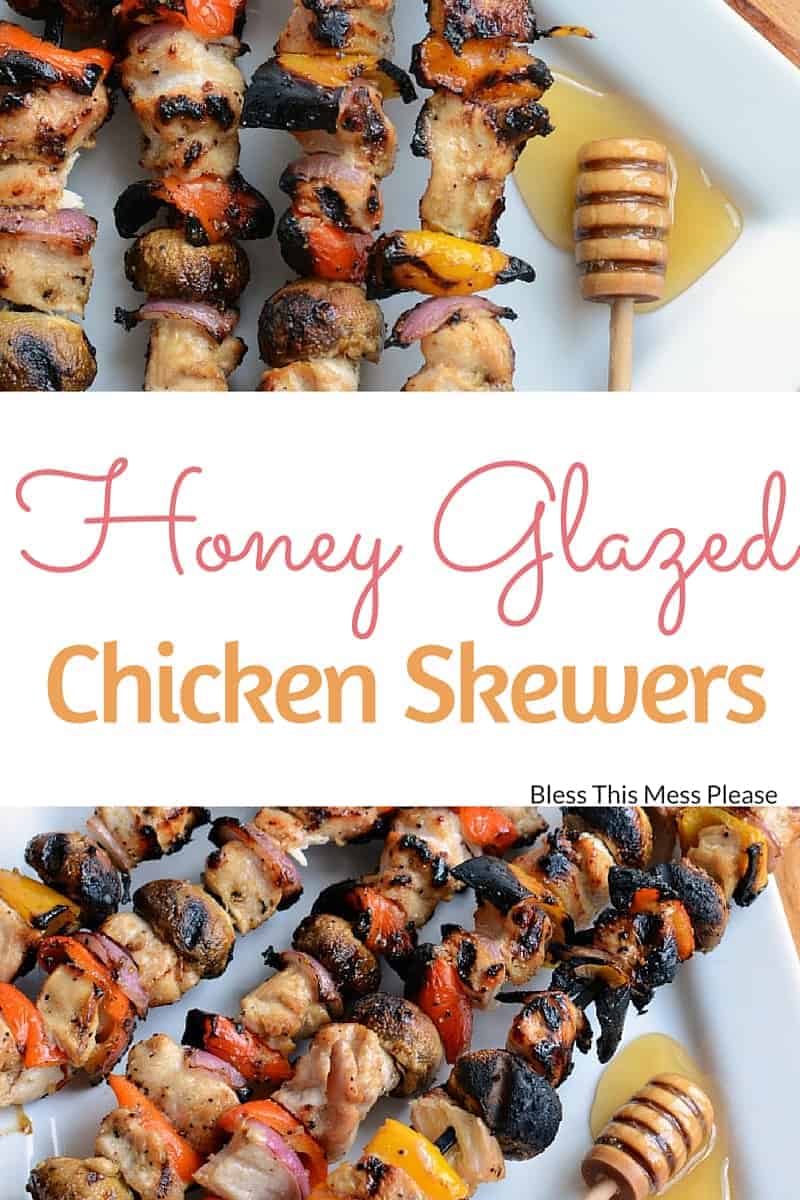 Honey Glazed Chicken Skewers