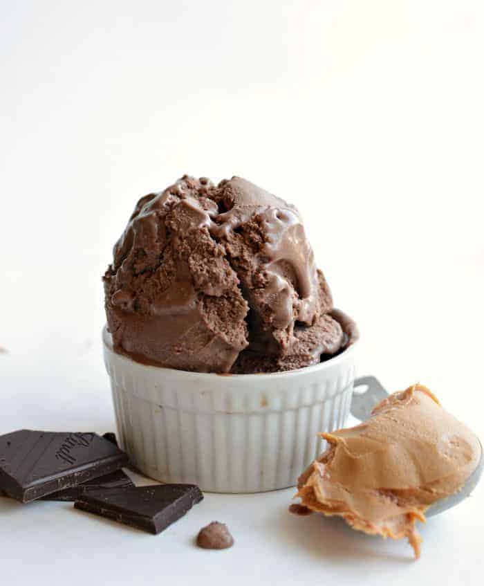 Homemade Chocolate Peanut Butter Ice Cream recipe