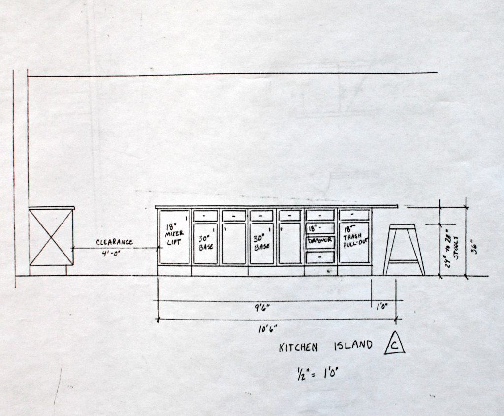 house plans cabinet elevation c