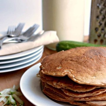 Healthy Whole Grain Zucchini Bread Pancakes