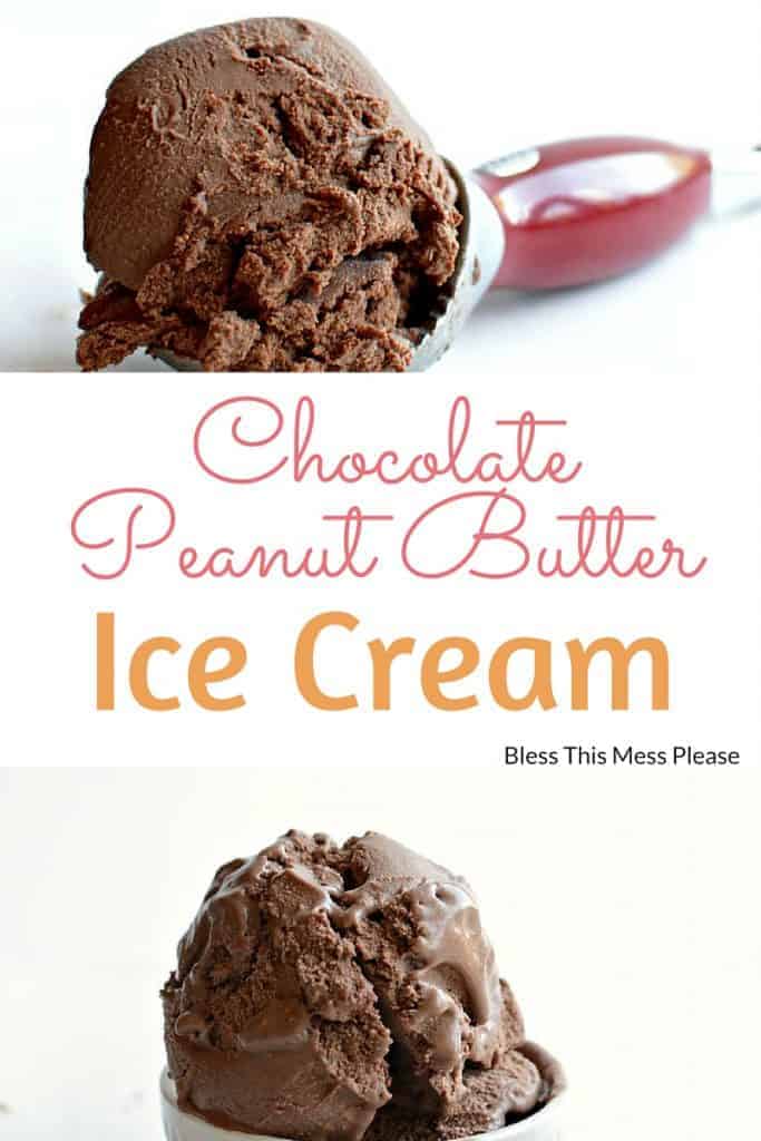 Chocolate Peanut Butter Ice Cream | Easy Ice Cream Recipe