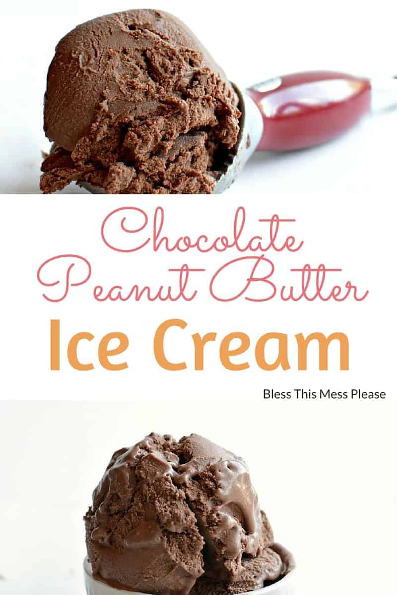 Chocolate Peanut Butter Ice Cream | Easy Ice Cream Recipe