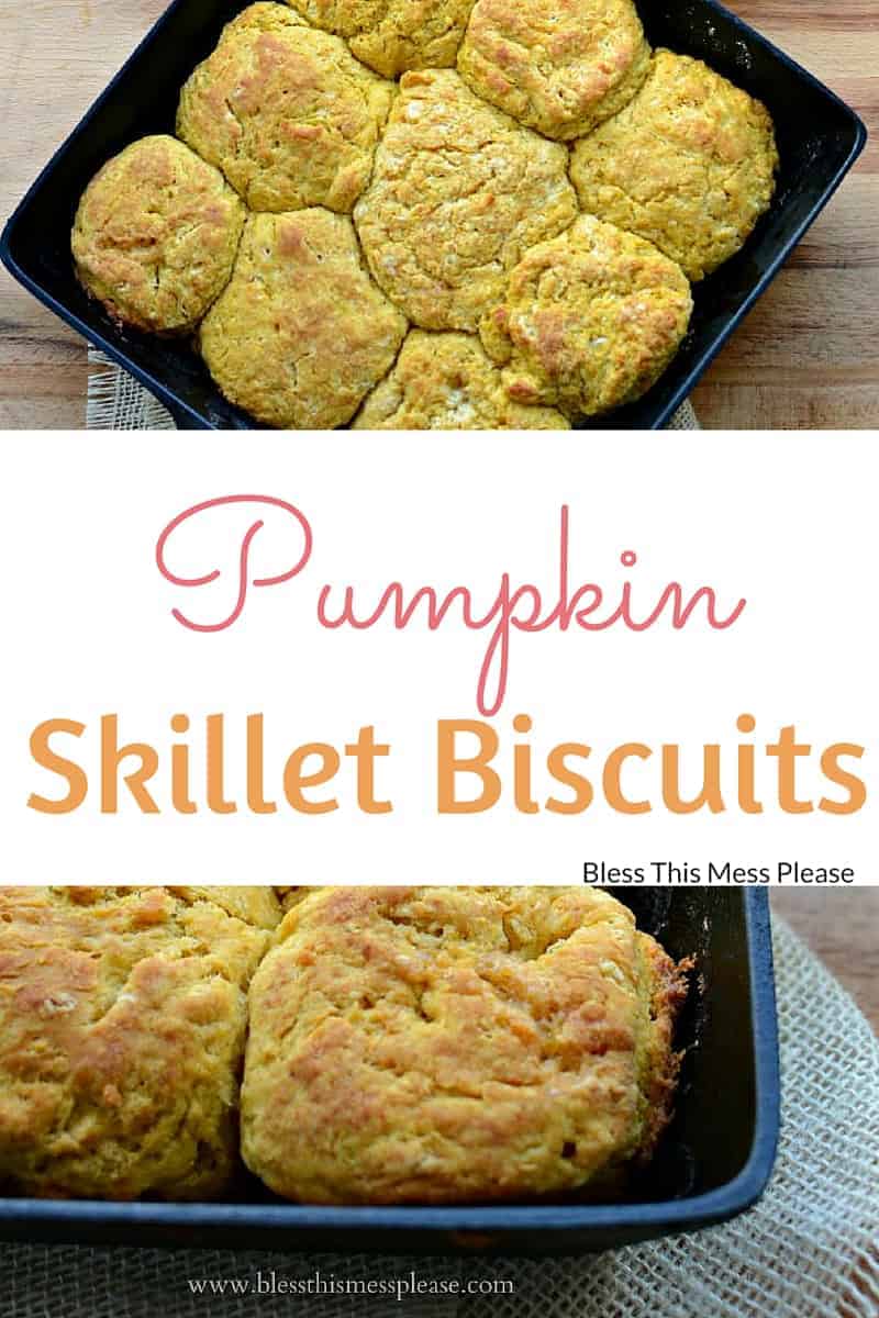 Pumpkin Skillet Biscuits