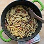 Image of roasted tomato and sausage pasta