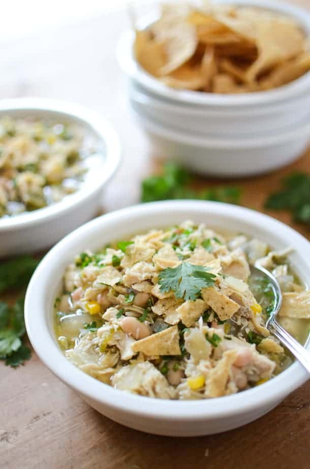 Slow Cooker White Chicken Chili from Simply Whisked