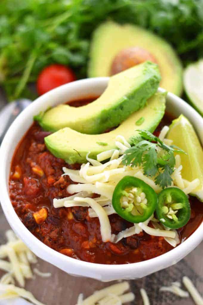 Slow Cooker Taco Chili from What The Fork Food Blog