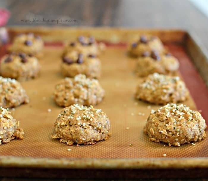 Healthy Breakfast Cookies protein and fiber packed but only 65 calories!