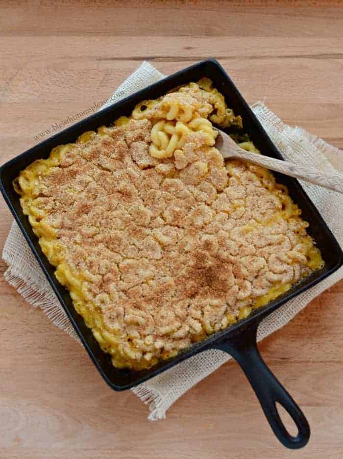 Image of Meatless Monday Baked Macaroni From Above