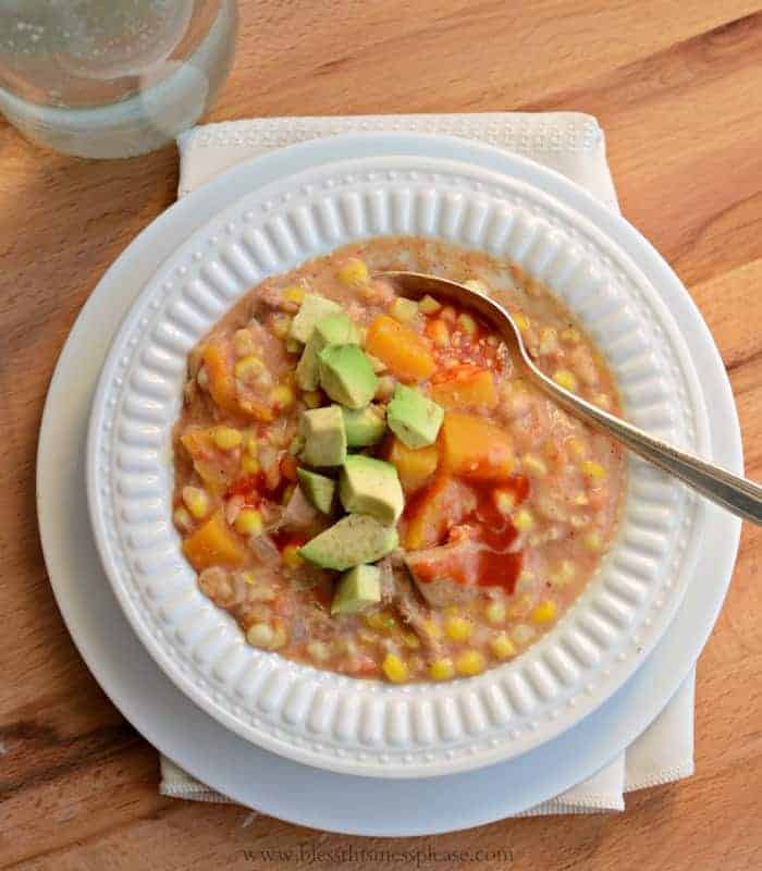 Slow Cooker Creamy Turkey and Butternut Squash Chili