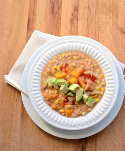 Slow Cooker Creamy Turkey and Butternut Squash Chili