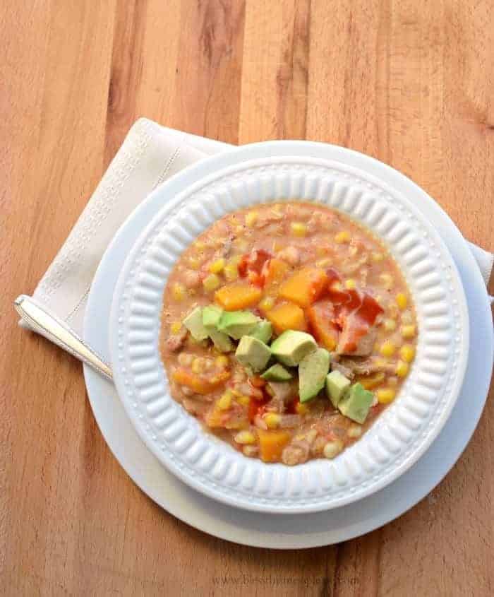 Slow Cooker Creamy Turkey and Butternut Squash Chili