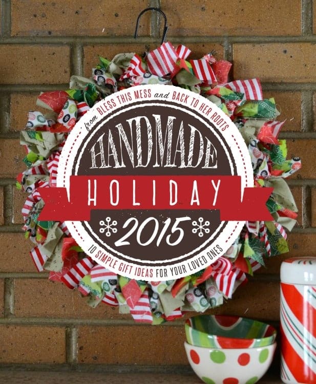 DIY Christmas Rag Wreath