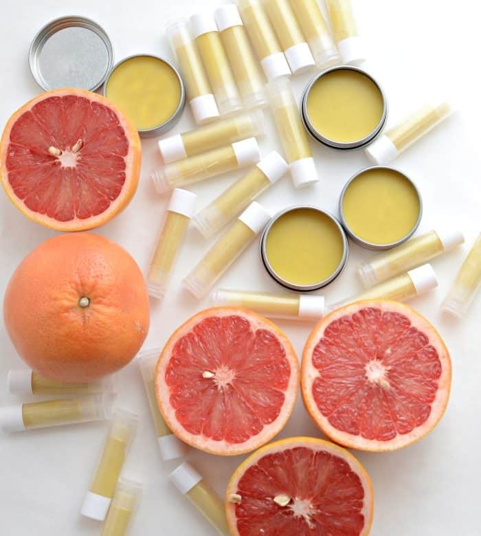 Homemade Beeswax Lip Balm (Homemade Pink Grapefruit Burt's Bees
