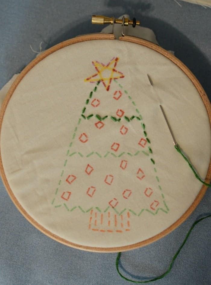 Simple Embroidered Ornaments