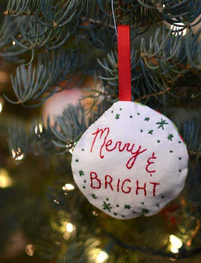 Simple Embroidered Ornaments