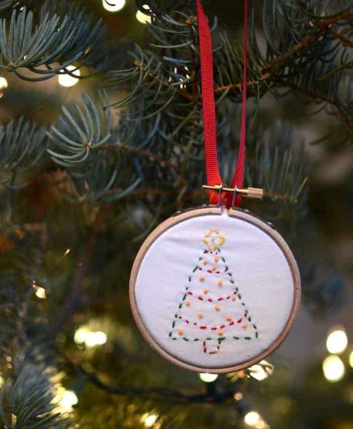 Simple Embroidered Ornaments