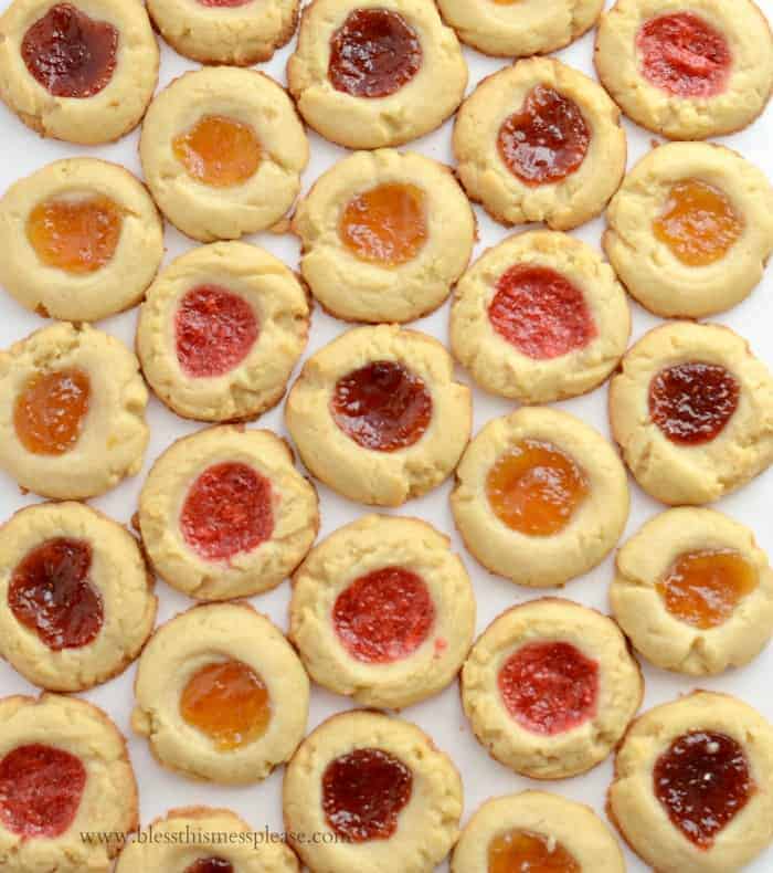 cookies laying flat on white tray