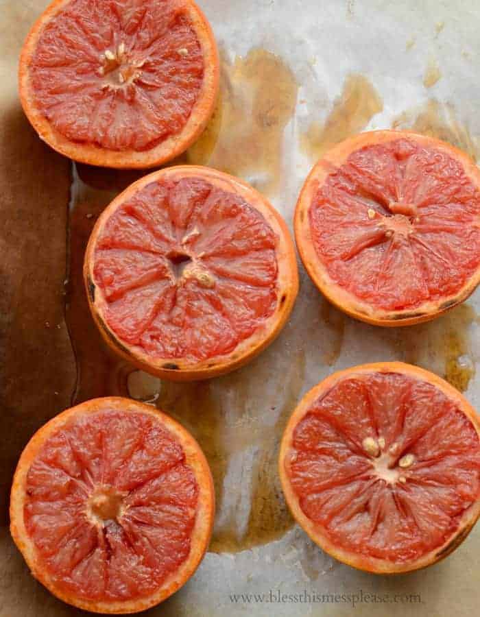 Simple Broiled Grapefruit plus tips on how to cut a grapefruit!