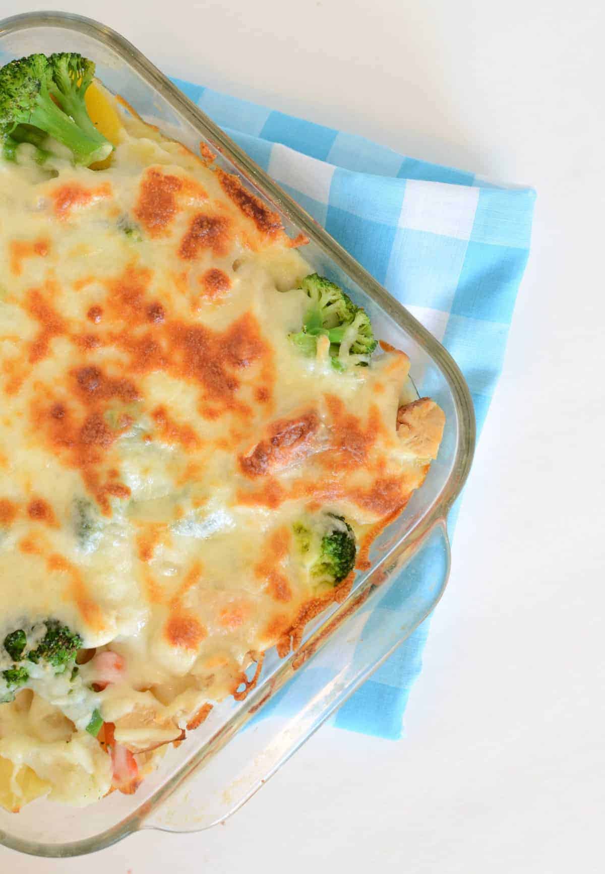 Creamy Chicken and Vegetable Baked Pasta