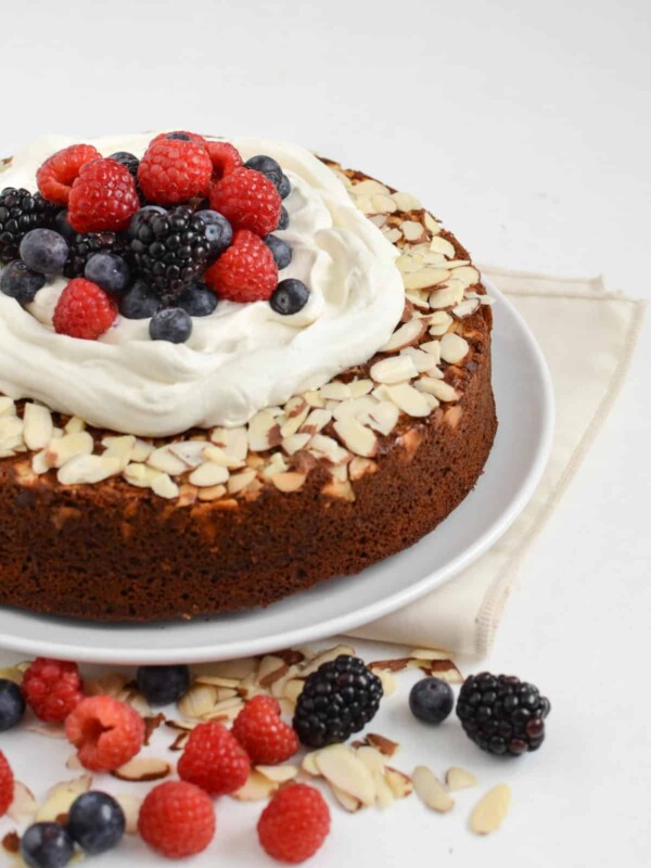 Healthy whole wheat honey Cake is just what the real food lover in your life wants you to make for their birthday. It's light, sweet, and perfect with a little whipped cream!