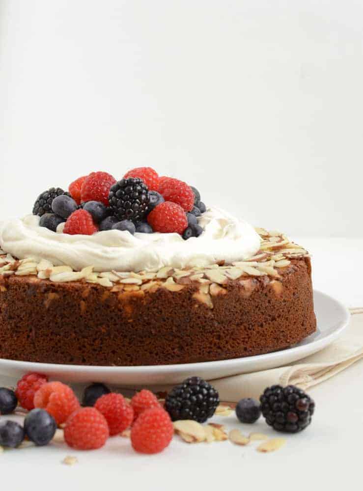 Whole Wheat Honey Cake a great whole food dessert recipe!