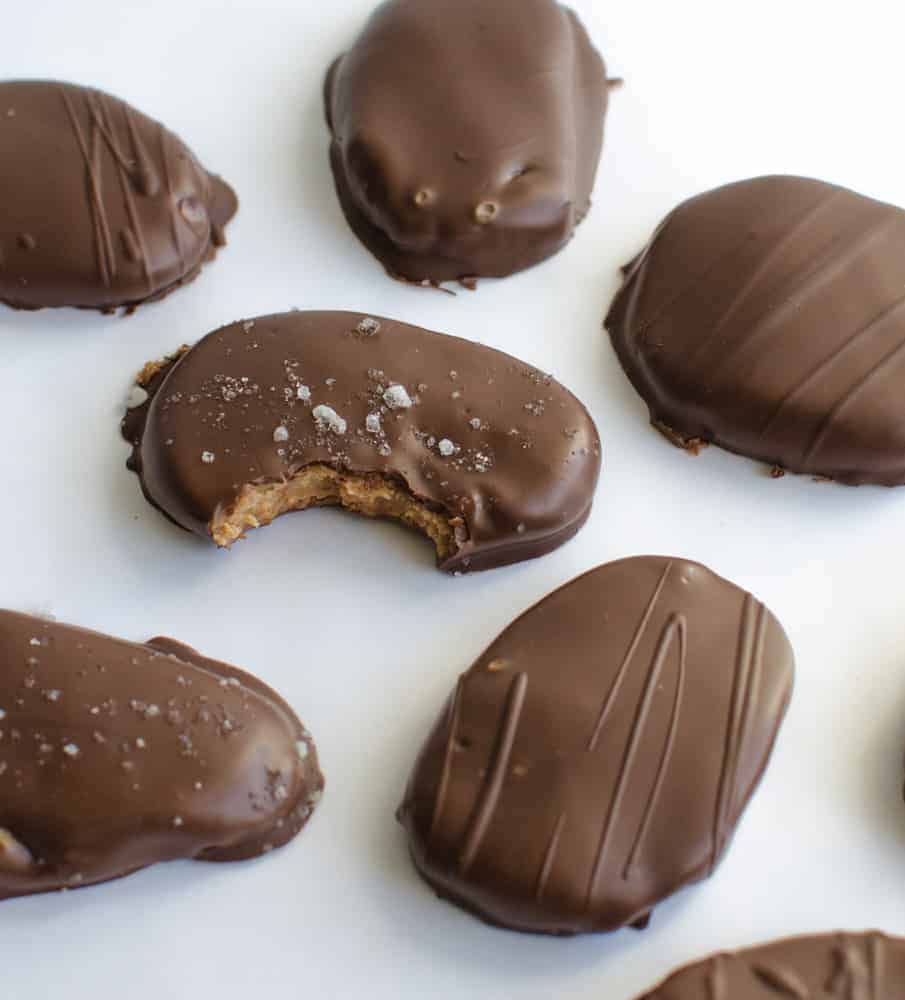 The most amazing Healthy Reese's Peanut Butter Eggs recipe (better than the real thing!)