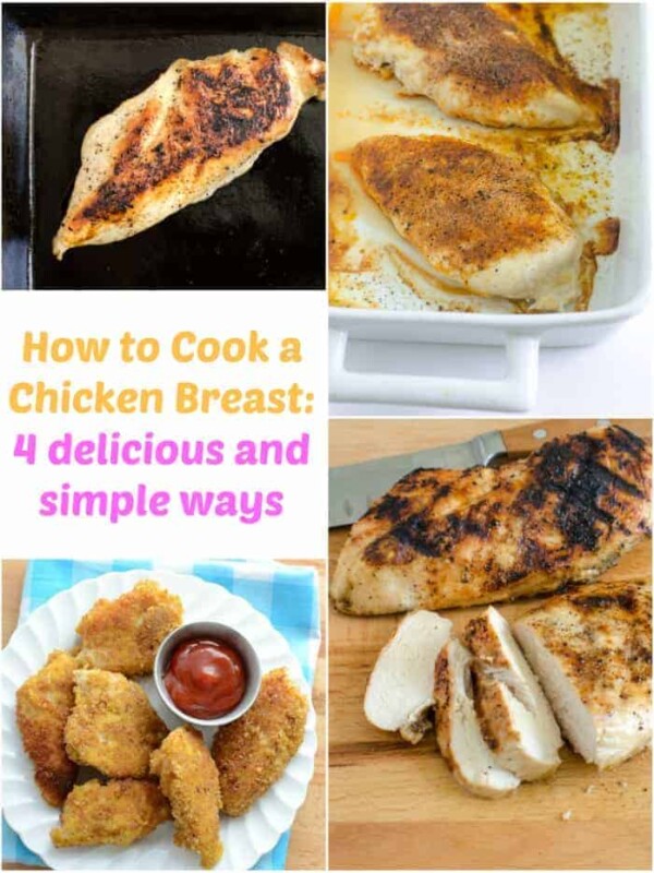 A few simple prep steps and 4 different cooking methods means you will know how to cook chicken breast so they are moist, flavorful, and perfect every time!