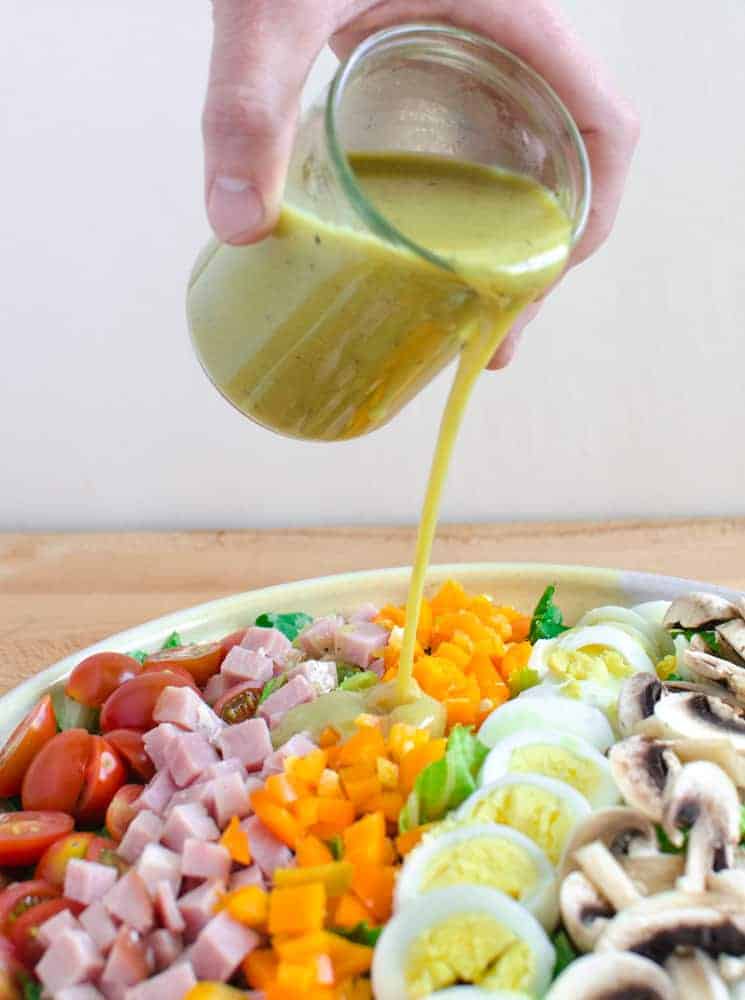Rainbow Salad with Honey Mustard Vinaigrette