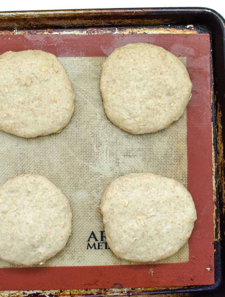 Homemade Whole Wheat and Oat hamburger bun recipe that tastes amazing!