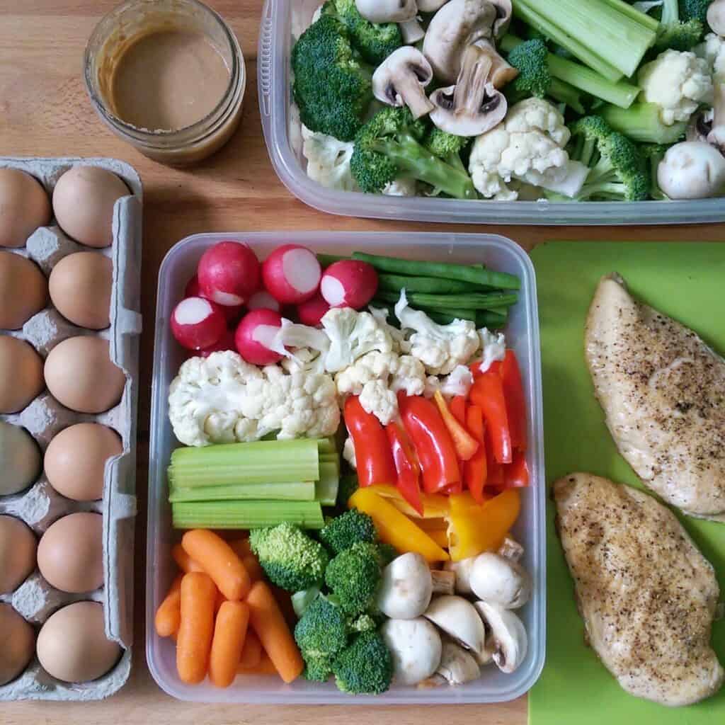 Prepping a veggie box once a week will make your life easier, increase your vegetable intake, and round out all of your meals.