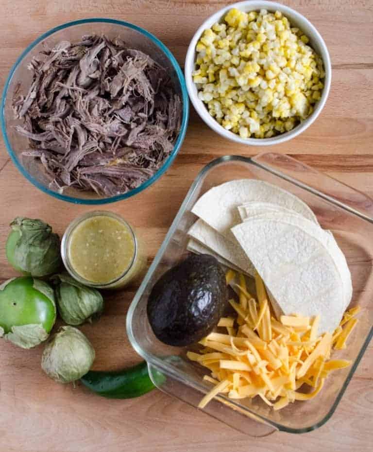 Easy Shredded Meat & Corn Enchilada Bake Enchilada Casserole Recipe