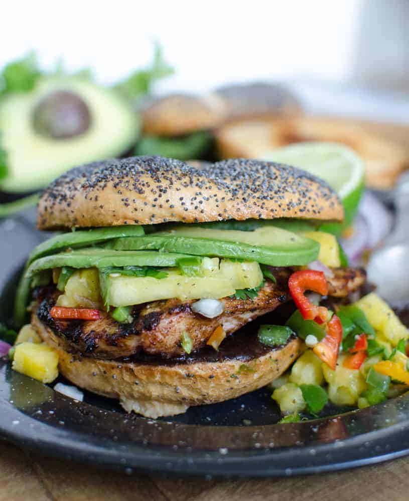 Weeknight Grilled Chicken Sandwiches with Pineapple Salsa Recipe (30 Minute Meal)