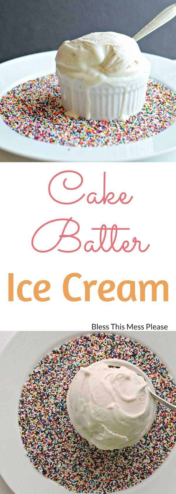 Cake Batter Ice Cream