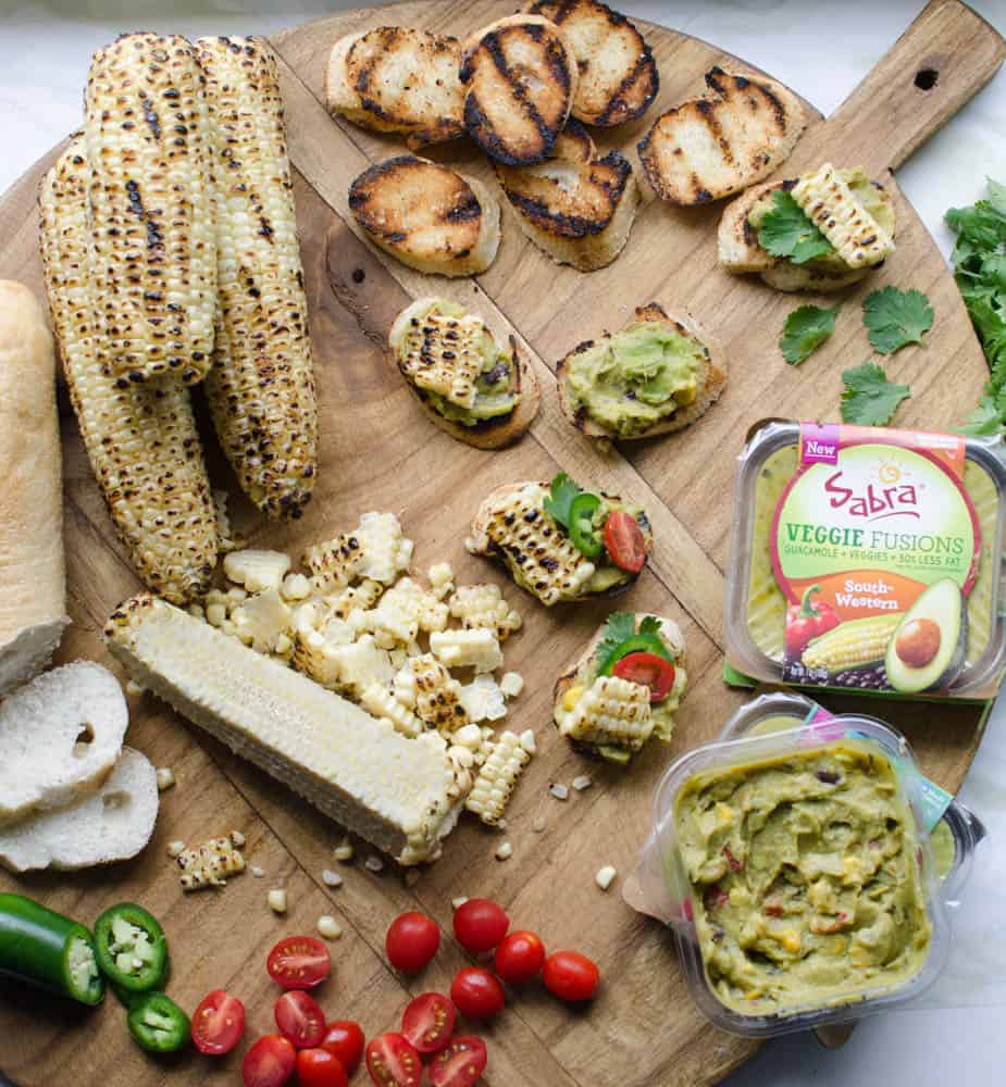 Image of Ingredients for Mexican Guacamole Bruschetta