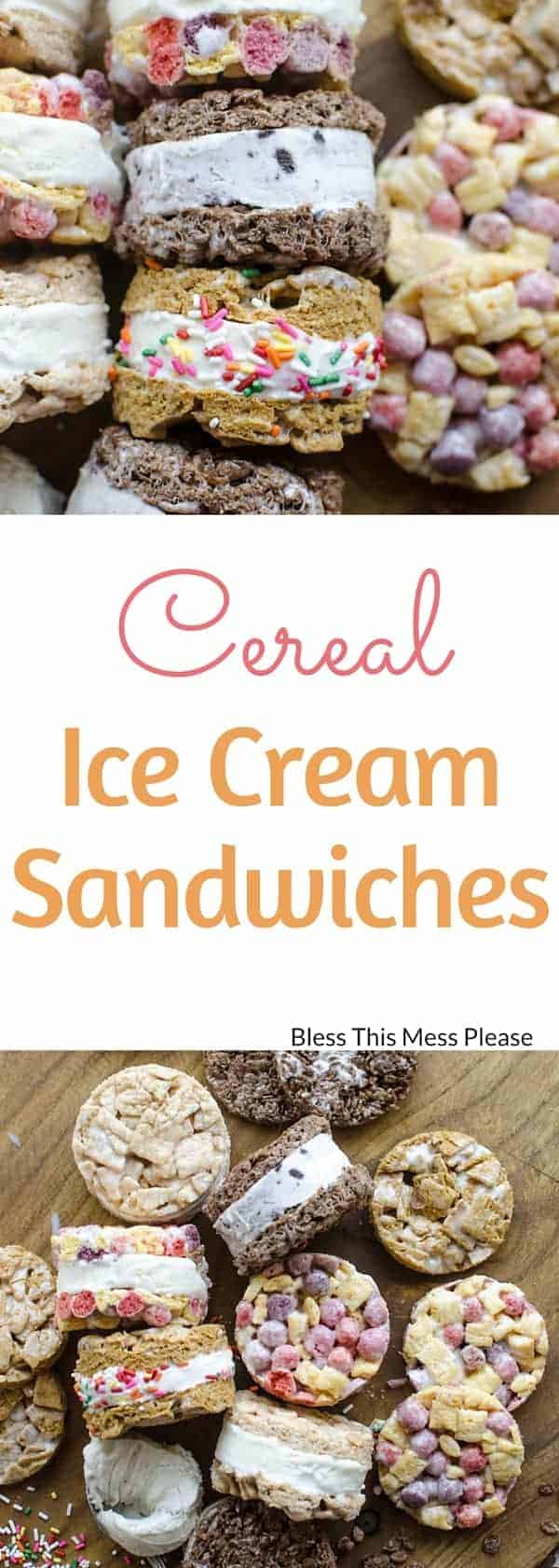 Cereal Ice Cream Sandwiches