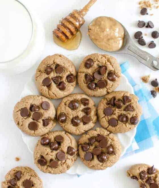 Honey Sweetened Peanut Butter Cookies
